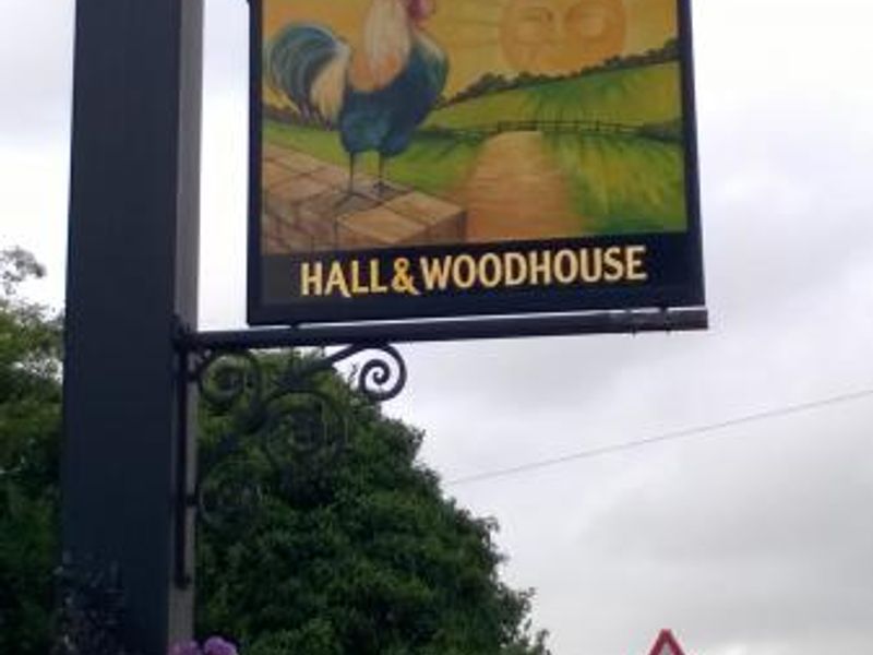 The Rising Sun, Horsham, pub sign. (Sign). Published on 21-08-2016