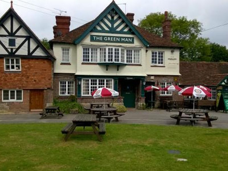 Green Man, Horsted Keynes, West Sussex. (Pub, External, Key). Published on 20-08-2015