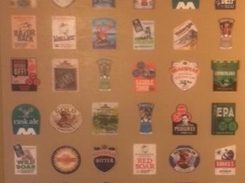 Display of Marstons Labels. (Pub, Bar). Published on 04-03-2019