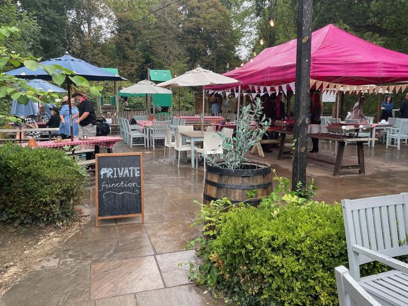 Rear patio during function. (Pub, Garden). Published on 27-09-2025 
