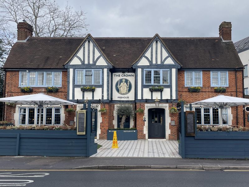 Crown Egham Front. (Pub, External, Key). Published on 11-02-2026