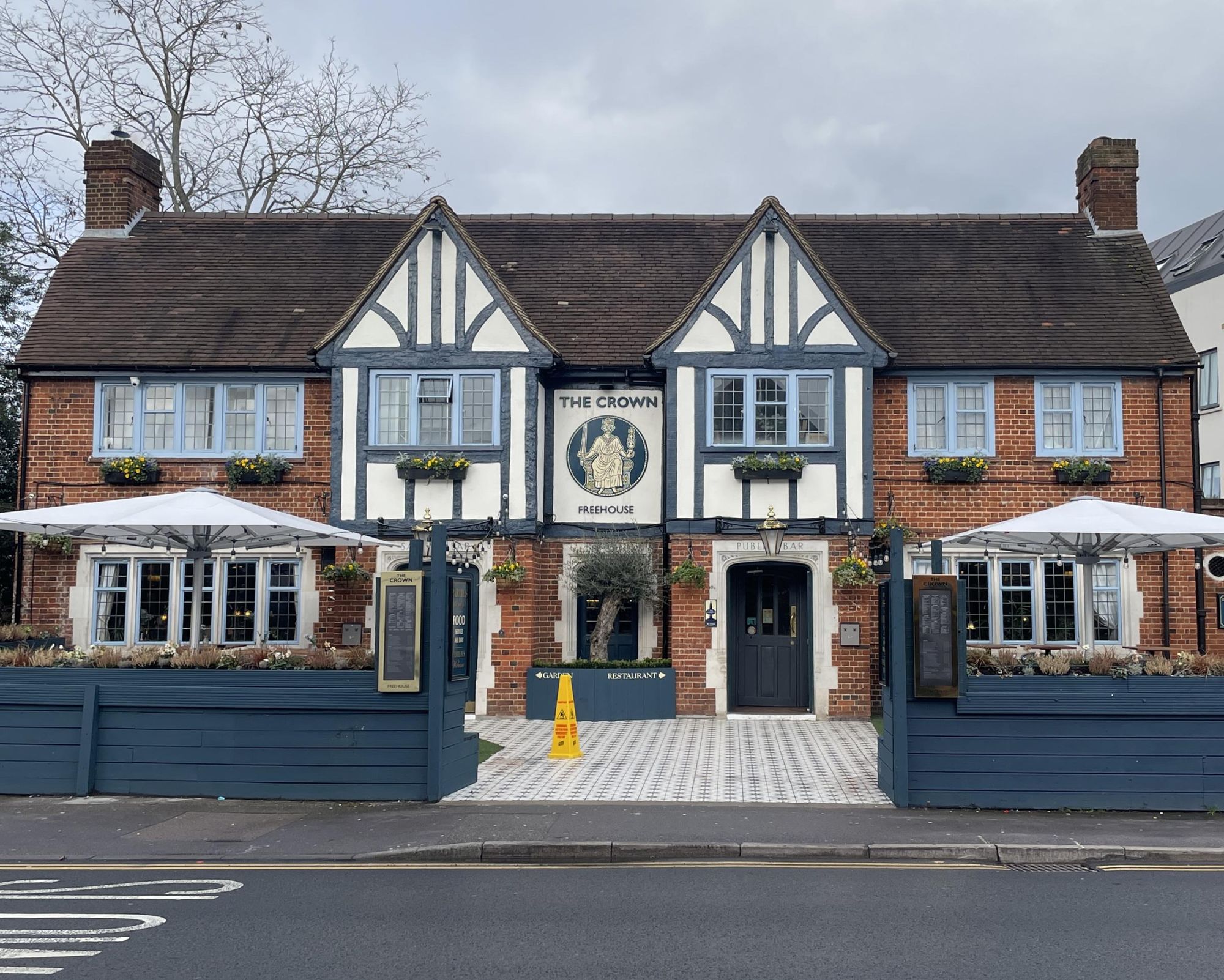 Crown Egham Front. (Pub, External, Key). Published on 11-02-2026
