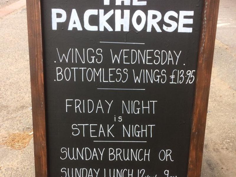Packhorse Food Sign. (Pub, External). Published on 24-06-2017 