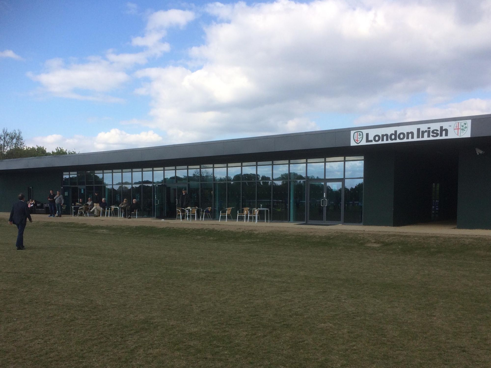 Clubhouse from pitch side. (External). Published on 02-05-2017