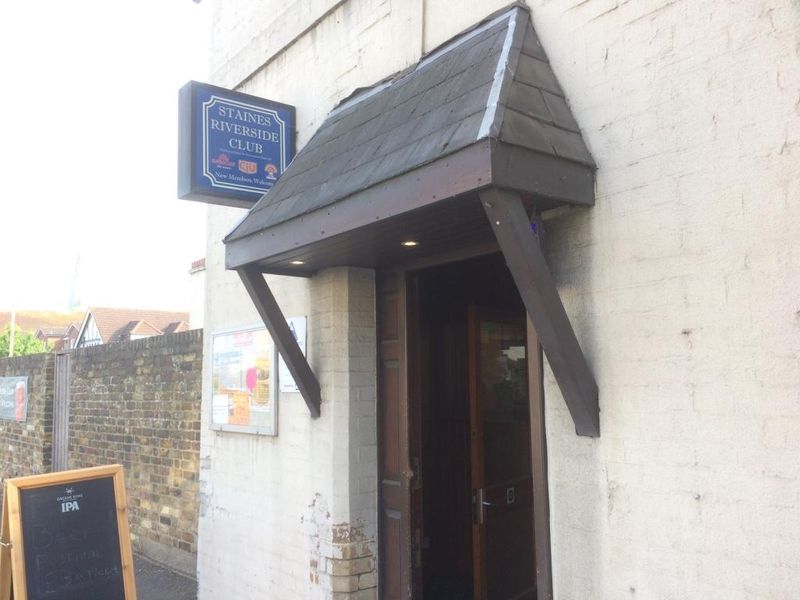 Staines Riverside Club in happier times. (Sign). Published on 29-05-2018 