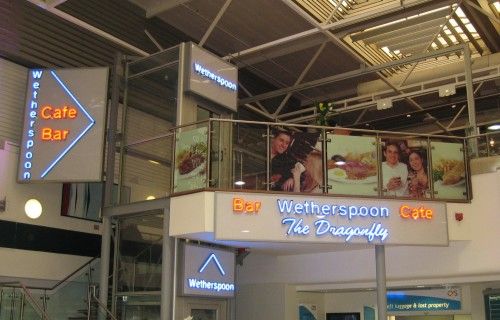 The Dragonfly - airside, Birmingham International Airport. (Pub, External). Published on 19-03-2014