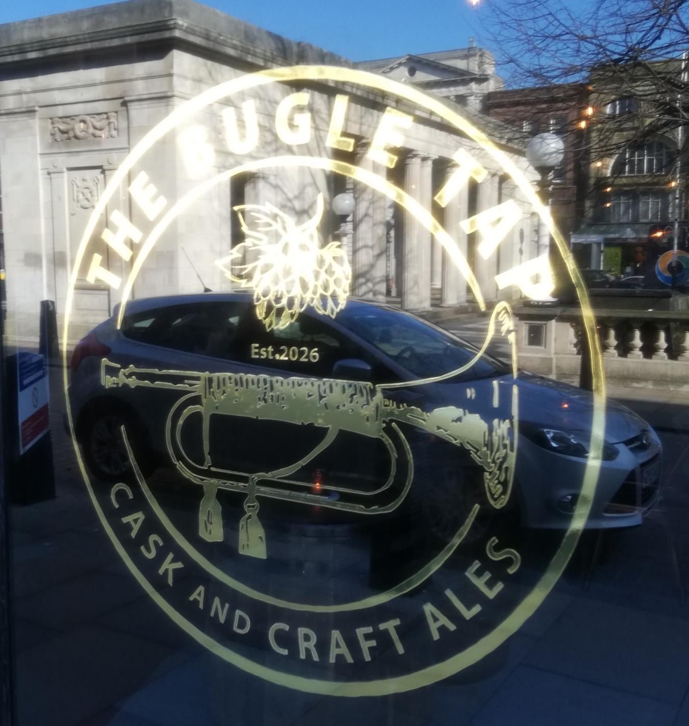 Bugle Tap Logo. (Sign). Published on 05-03-2026