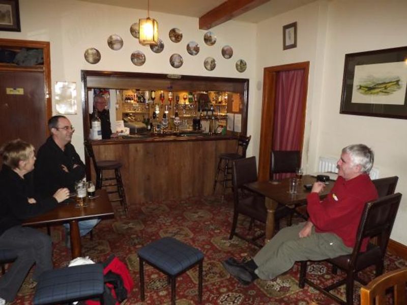 Bridge Inn Penton bar. (Pub, Bar). Published on 28-03-2014