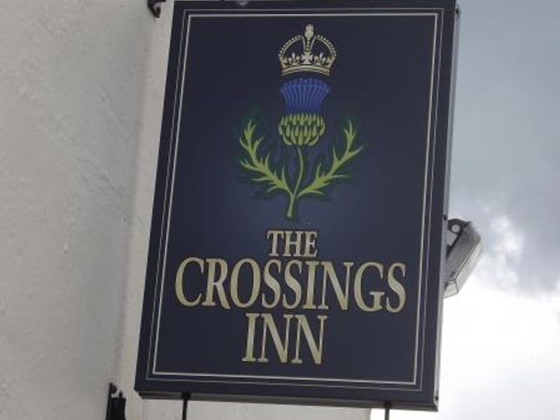 Crossings Inn sign. (Pub, Sign). Published on 27-05-2014