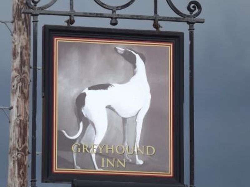 Greyhound Burgh-by-Sands sign. (Pub, Sign). Published on 15-04-2014