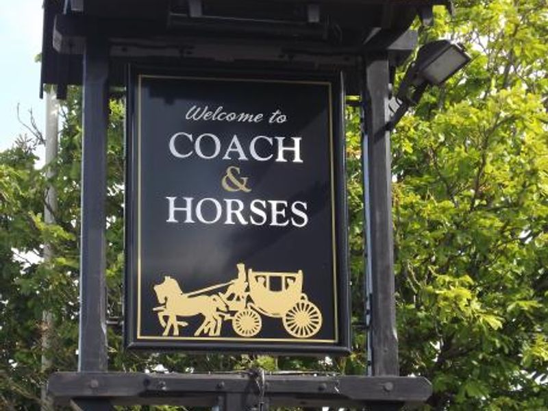 Coach & Horses sign. (Sign). Published on 14-04-2014