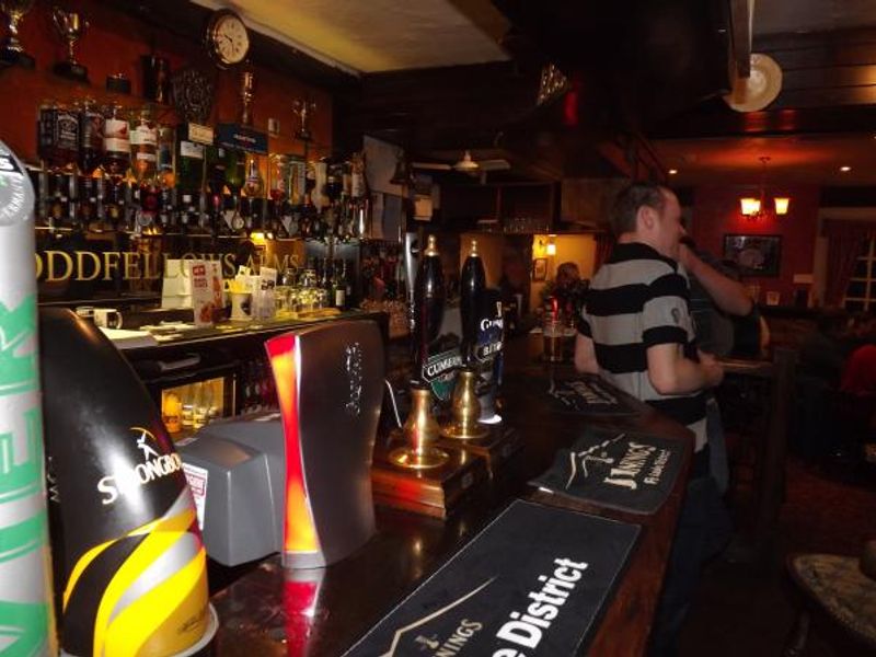 Oddfellows CAldbeck bar. (Pub, Bar). Published on 11-05-2014