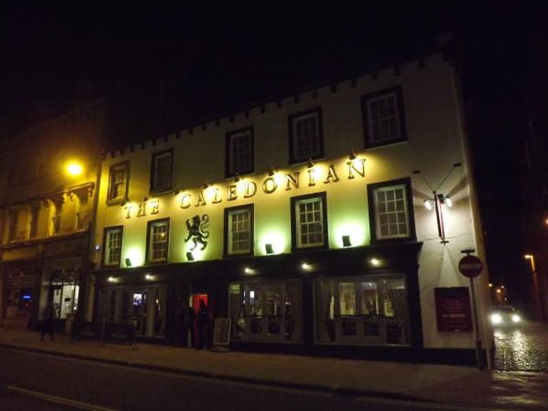 Caledonian at night. (Pub, External). Published on 04-04-2014 