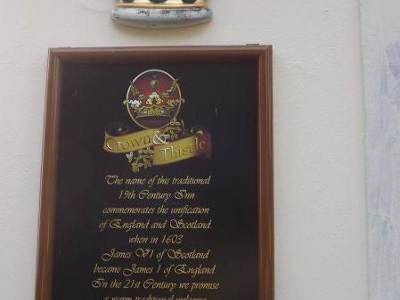 Crown & Thistle Rockcliffe sign. (Pub, Sign). Published on 14-04-2014