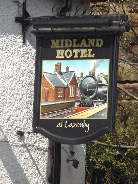 Midland Hotel Lazonby sign. (Pub, Sign). Published on 17-04-2014