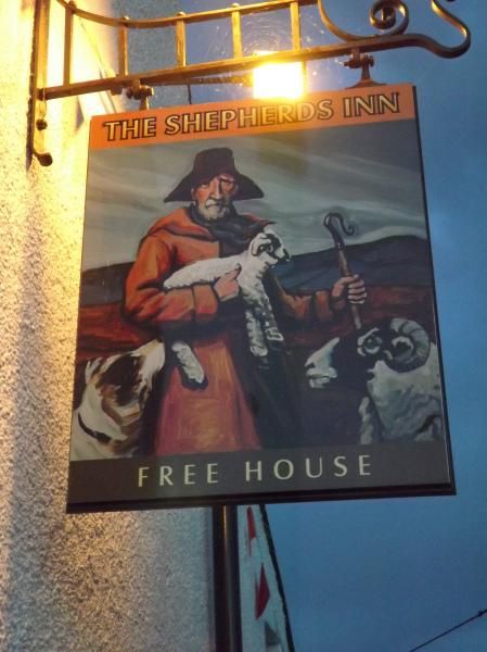 Shepherds Inn Langwathby sign. (Pub, Sign). Published on 17-05-2014