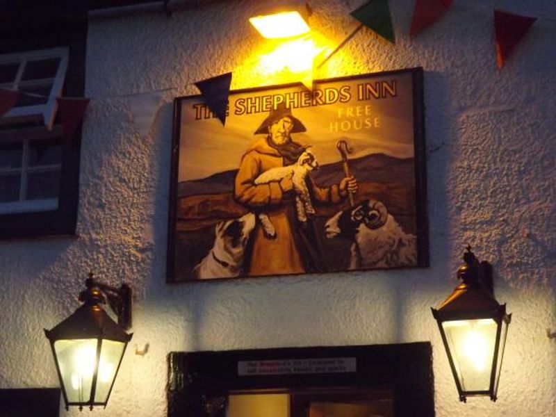 Shepherd Inn Langwathby sign. (Pub, Sign). Published on 17-05-2014