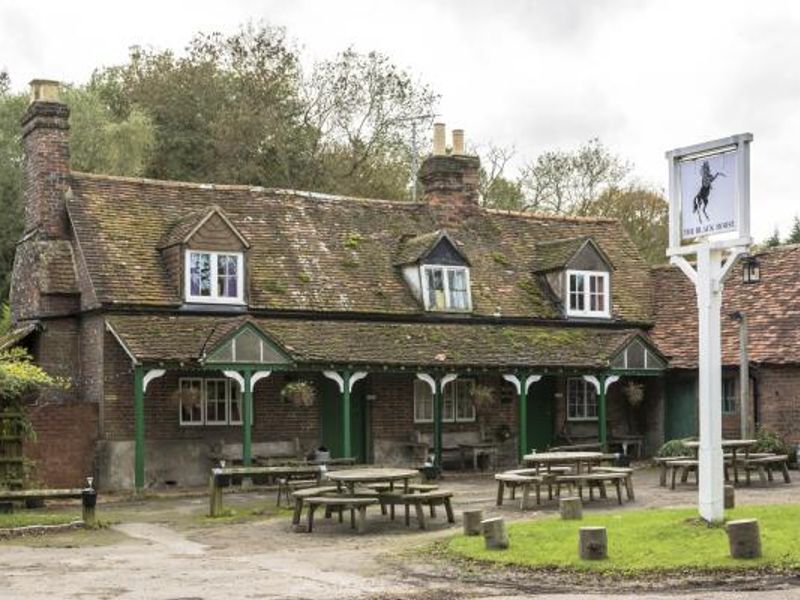 Black Horse, Checkendon - looking west Nov 2013. (Pub, External, Key). Published on 03-11-2013 