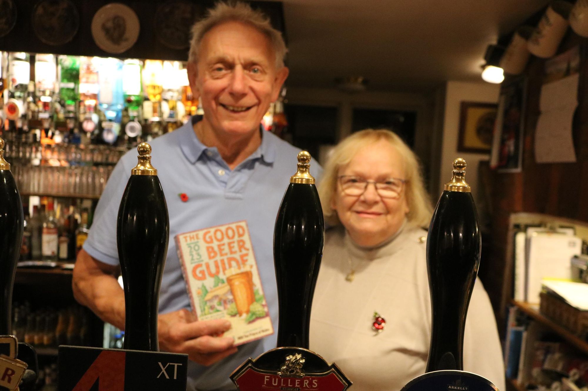 Bird in Hand, HoT - Graham & Celia Steward with their GBG 2023. (Pub, Publican). Published on 11-11-2022
