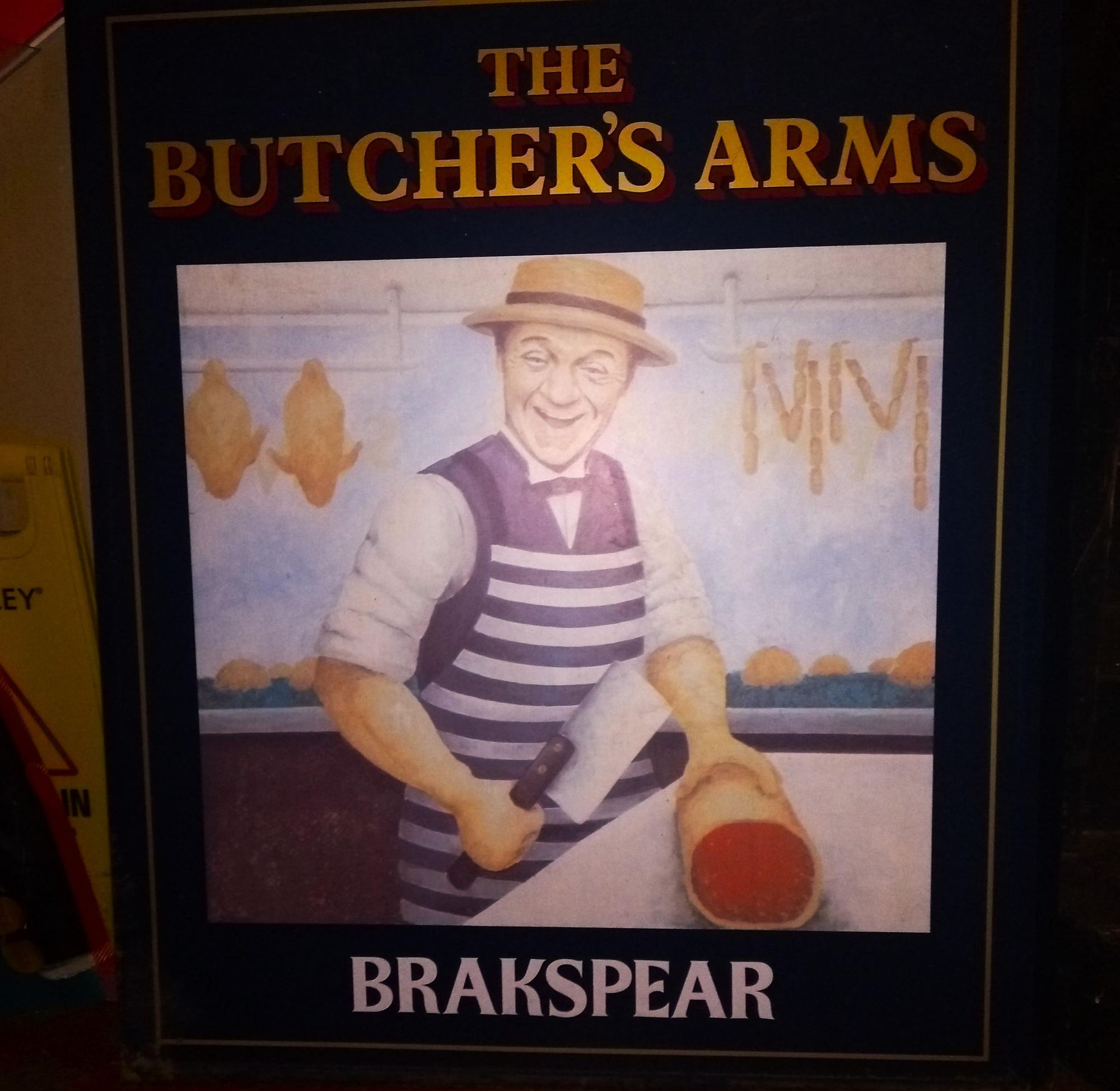 Butcher's Arms SC - old pub sign - Mar 2022. (Sign). Published on 15-05-2026