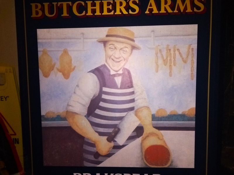 Butcher's Arms SC - old pub sign - Mar 2022. (Sign). Published on 15-05-2026 