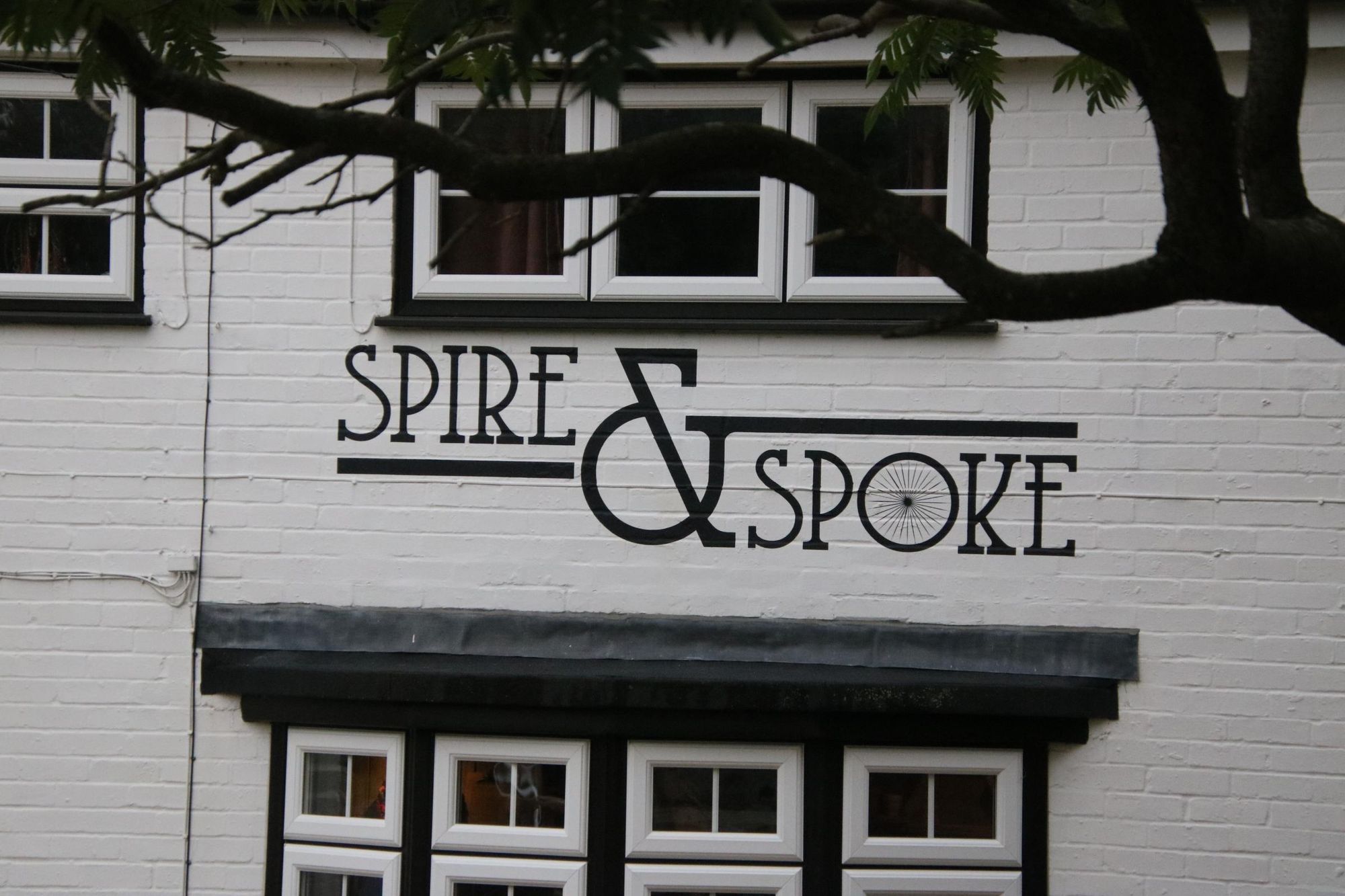 Spire & Spoke - looking NW - name [IMG_8497.JPG] Sep 2020. (Pub, External). Published on 18-11-2020