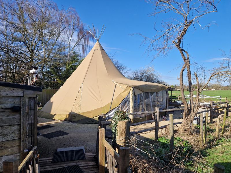 Spire & Spoke, Watlington - teepee - Feb 2024. (External, Garden). Published on 01-03-2024