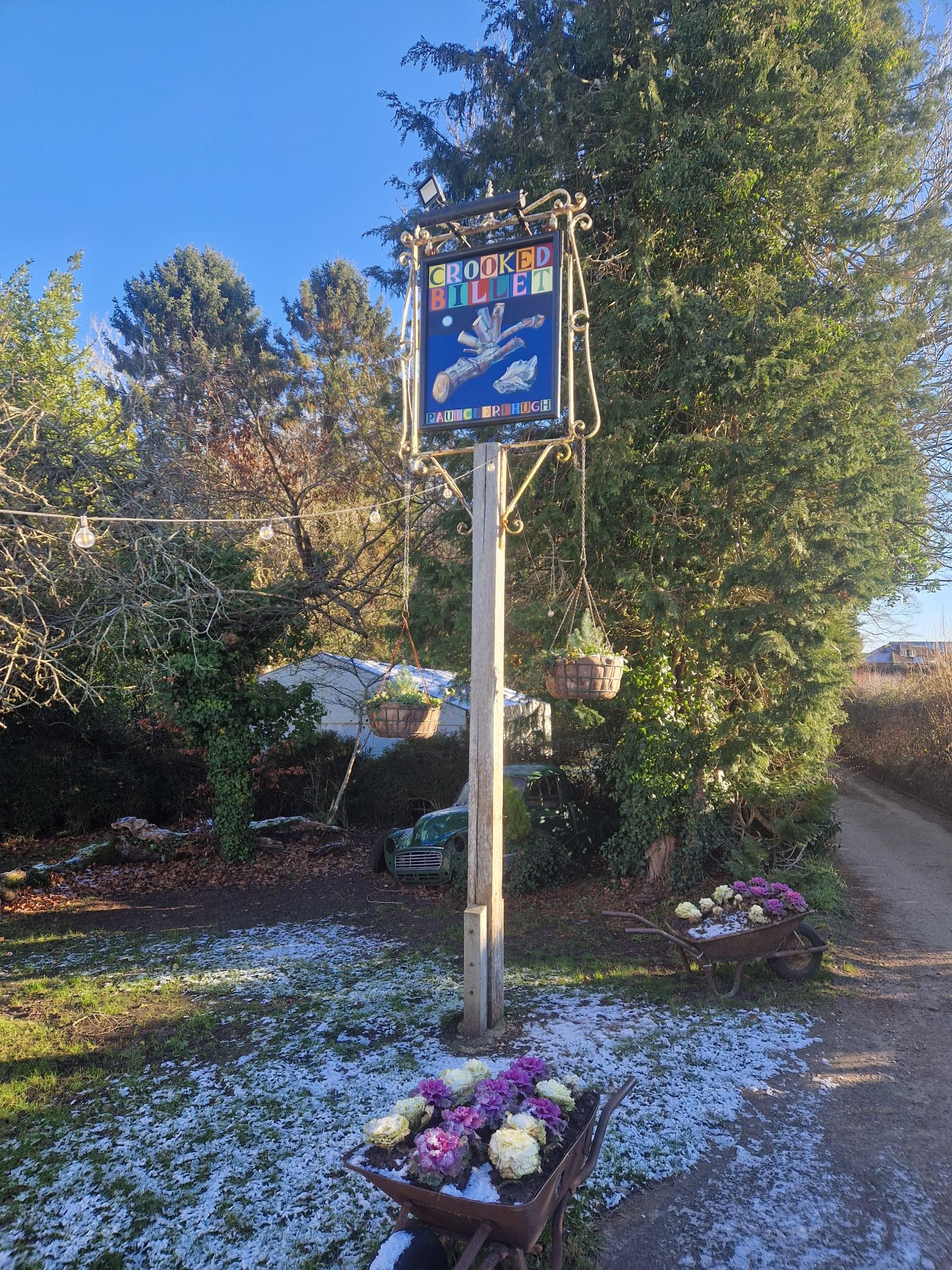 Crooked Billet, Stoke Row - New Pub Sign - Jan 2026. (Sign). Published on 05-01-2026