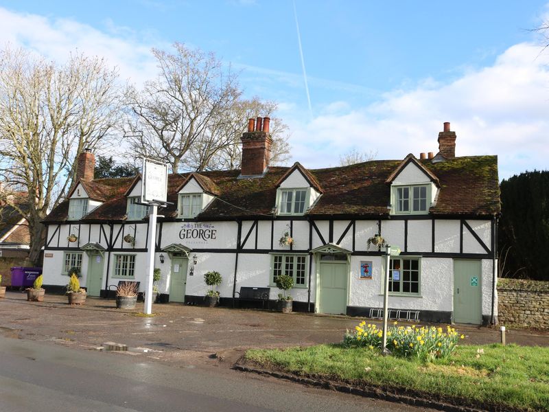 George, Sutton Courtenay - looking east Feb 2023. (Pub, External, Key). Published on 08-03-2023