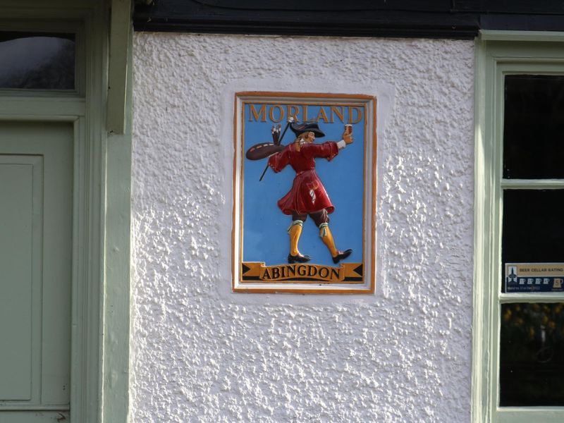 George, Sutton Courtenay - Morland tile Feb 2023. (Pub, External). Published on 08-03-2023
