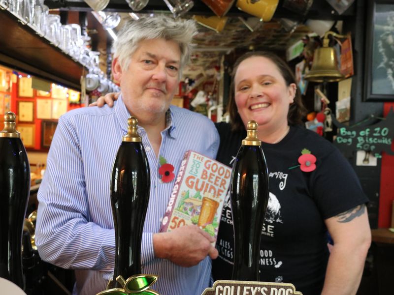 Flowing Spring, Playh - Nick & Hazel Willson with their GBG 2023. (Pub, Publican). Published on 11-11-2022 