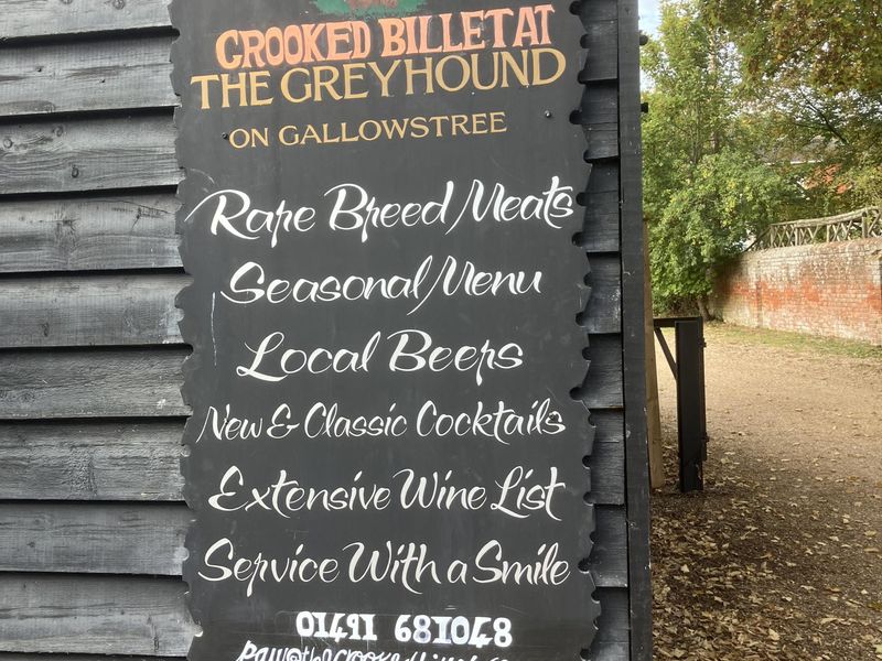 Crooked Billet at the Grehound - October 2026. (Pub). Published on 09-10-2026 