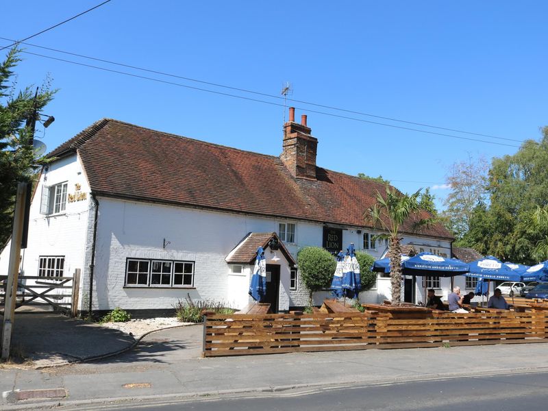 Cholsey - Red Lion - looking north Jul 2026. (Pub, External). Published on 10-08-2026
