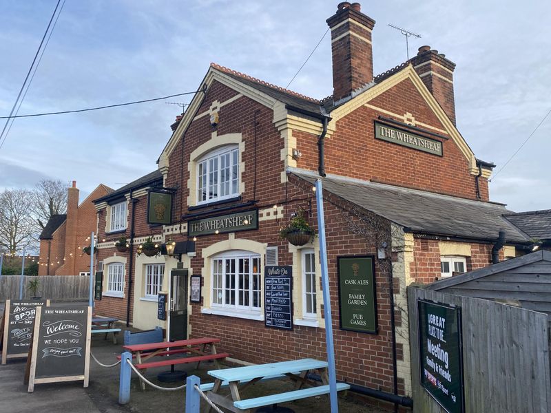 Wheatsheaf, Didcot - looking east Feb 2023. (Pub, External, Key). Published on 18-02-2023