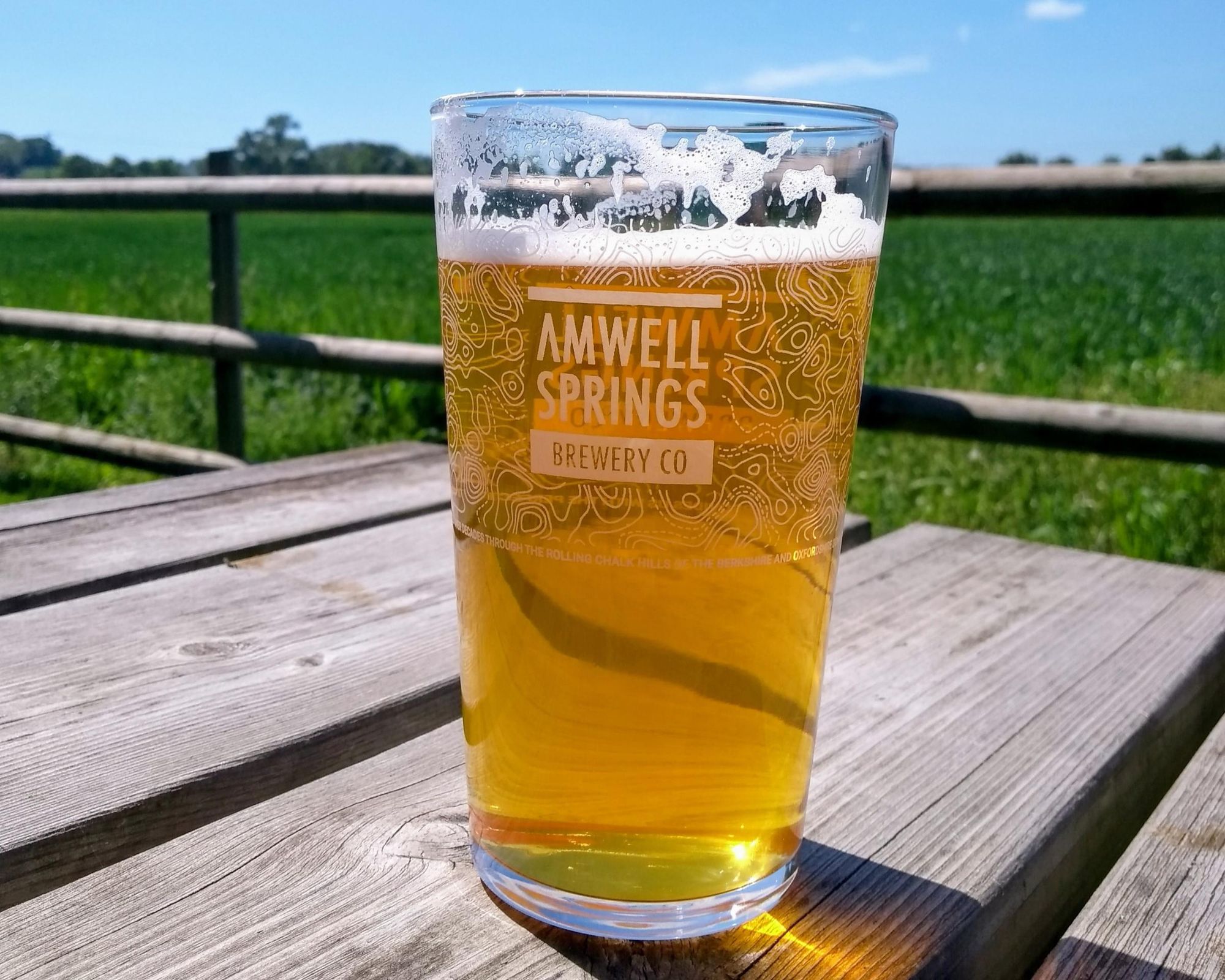 Amwell Springs - pint and view - May 2022. (External, Garden). Published on 24-07-2026