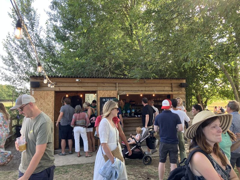 Amwell Springs Pop Up Bar - July 2026. (Pub, External, Bar, Garden, Customers, Key). Published on 01-08-2026