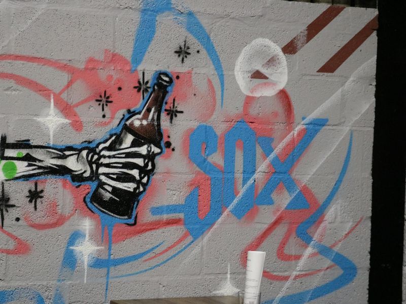 SOX Taproom, Ipsden - back wall looking N detail Nov 2022. (Pub, Bar). Published on 26-11-2022 