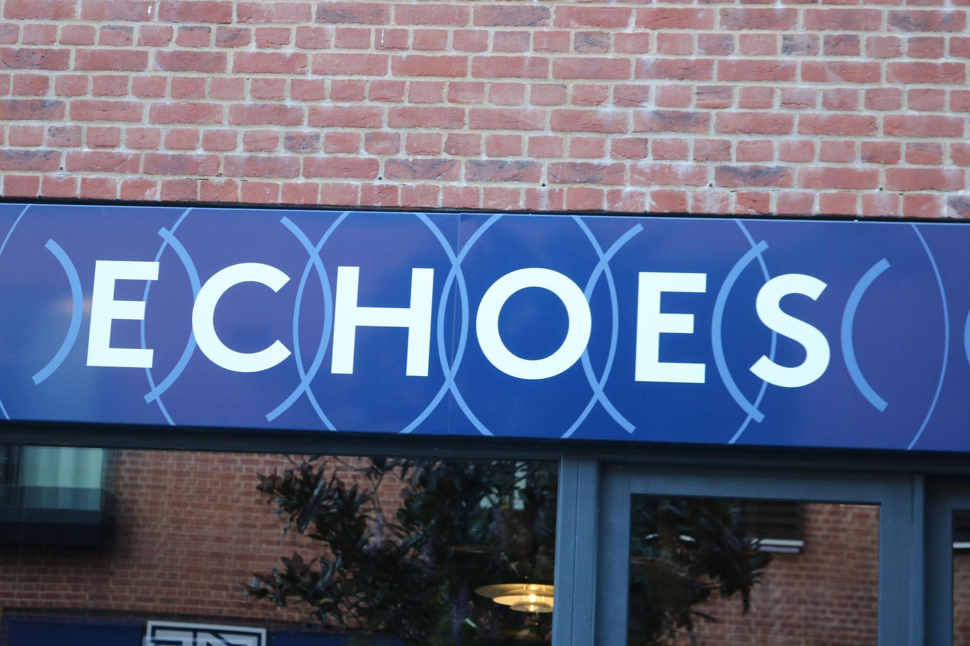 Echoes, Henley-on-Thames - bar name looking west. (Pub, Sign). Published on 16-10-2023