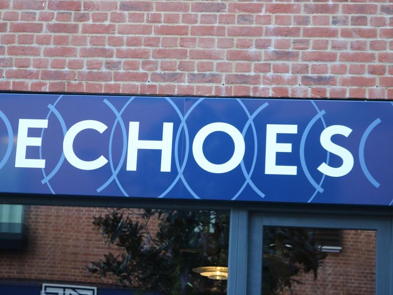 Echoes, Henley-on-Thames - bar name looking west. (Pub, Sign). Published on 16-10-2023