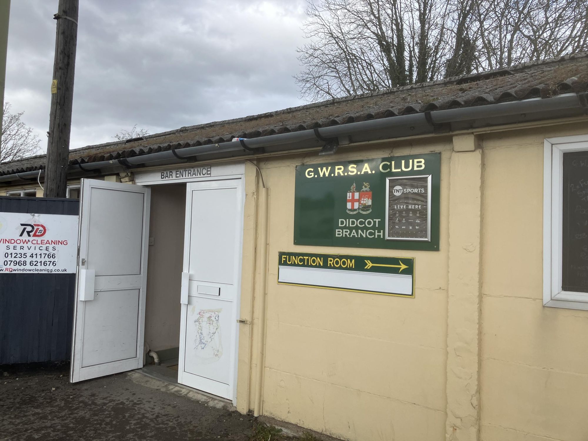 GWRSA Club, Didcot - Main Entrance - March 2026. (External). Published on 07-04-2026