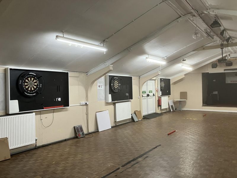 GWRSA Club, Didcot - Function Room with Darts - March 2026. Published on 07-04-2026 