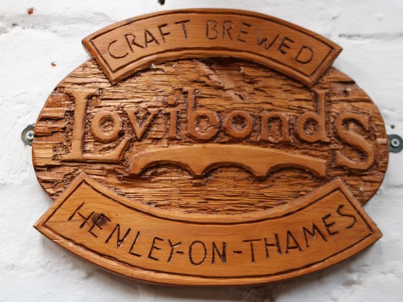 Lovibonds Tasting Room, Henley - internal sign Mar 2019. (Pub, Sign). Published on 08-05-2023 
