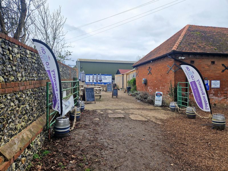 Loddon Tap Yard, Dunsden - entrance from car park - Feb 2023. (Pub, External). Published on 24-02-2023