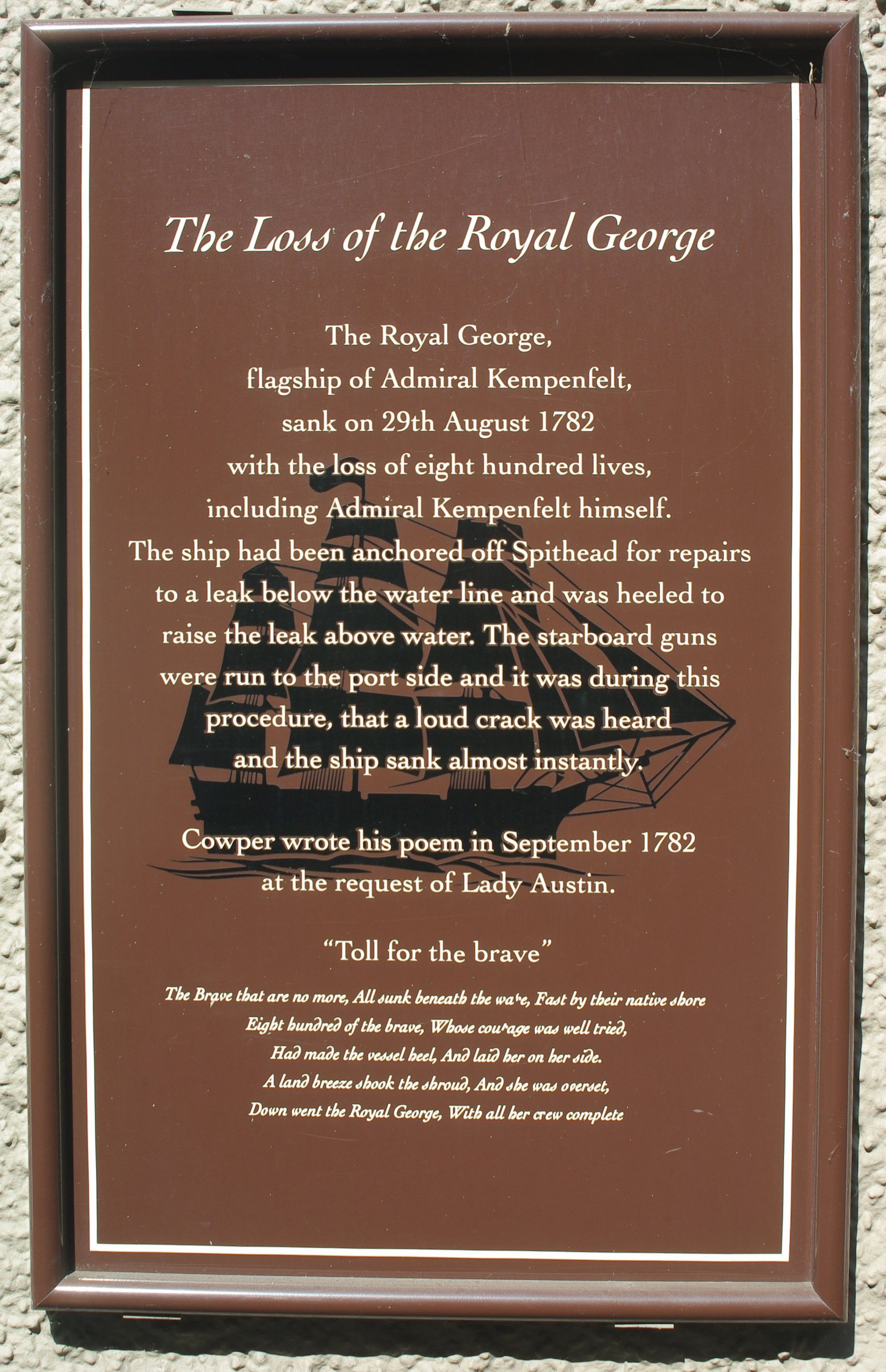 Royal George, pub history (Photo: Geoff Marsh - 09/04/2025). (Sign). Published on 09-04-2025