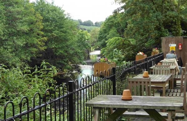 Beer Garden overlooking the River Dart. (Garden). Published on 16-10-2013