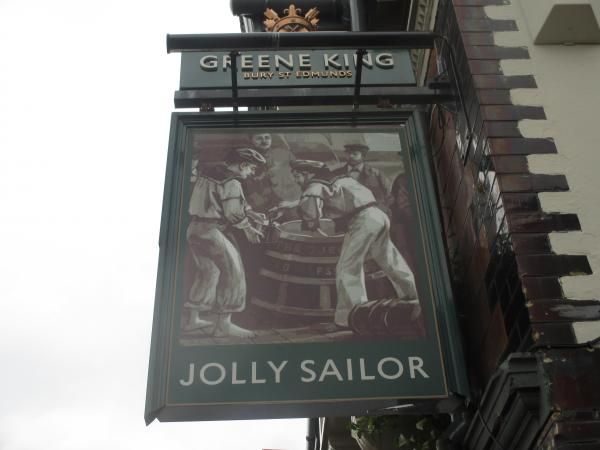 Pub sign in 2015, since replaced with plain sign. (Sign). Published on 01-09-2015
