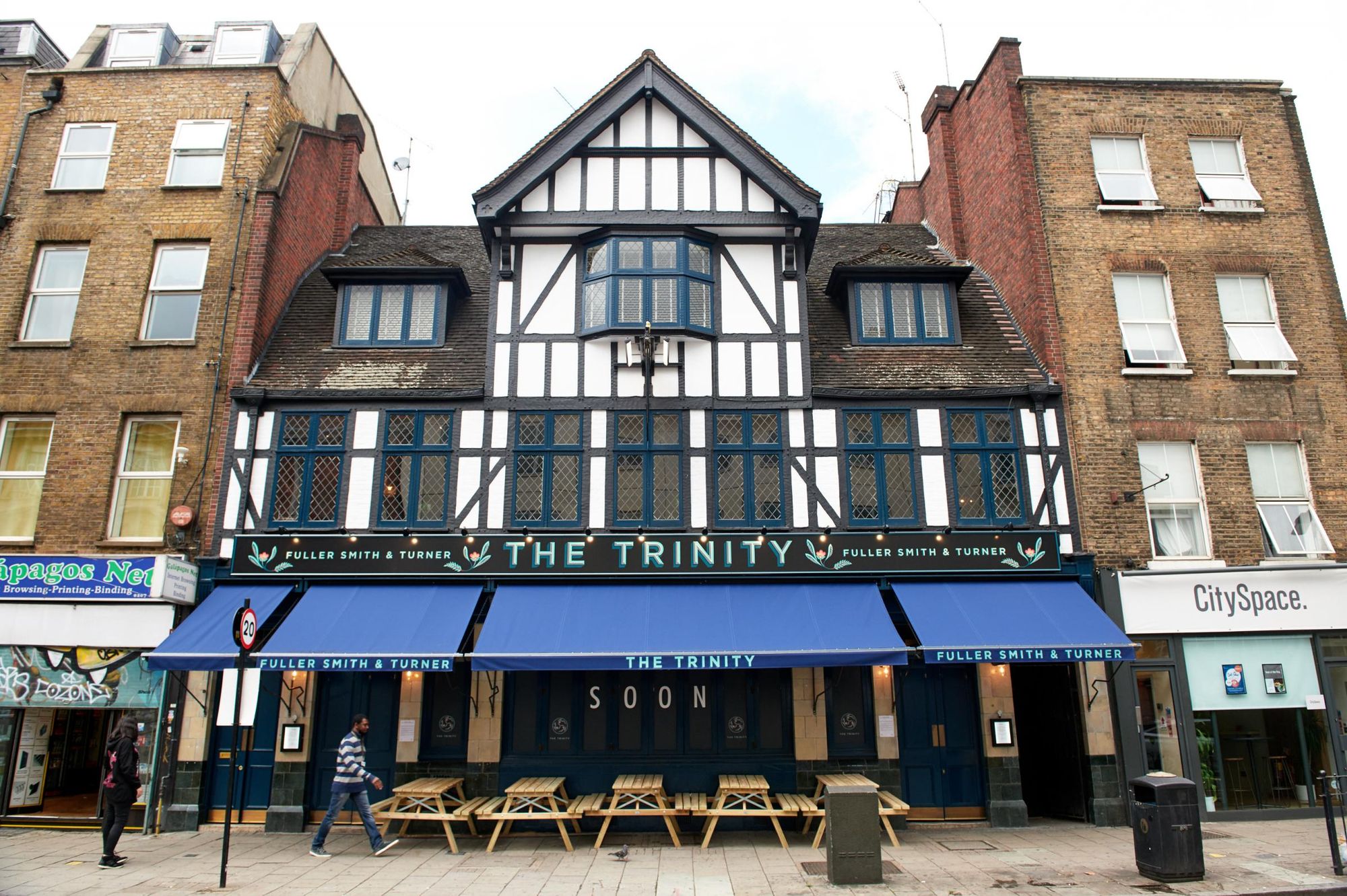 Tudor-façade street frontage - from Press Release September 2020. (Pub, External, Key). Published on 08-09-2020