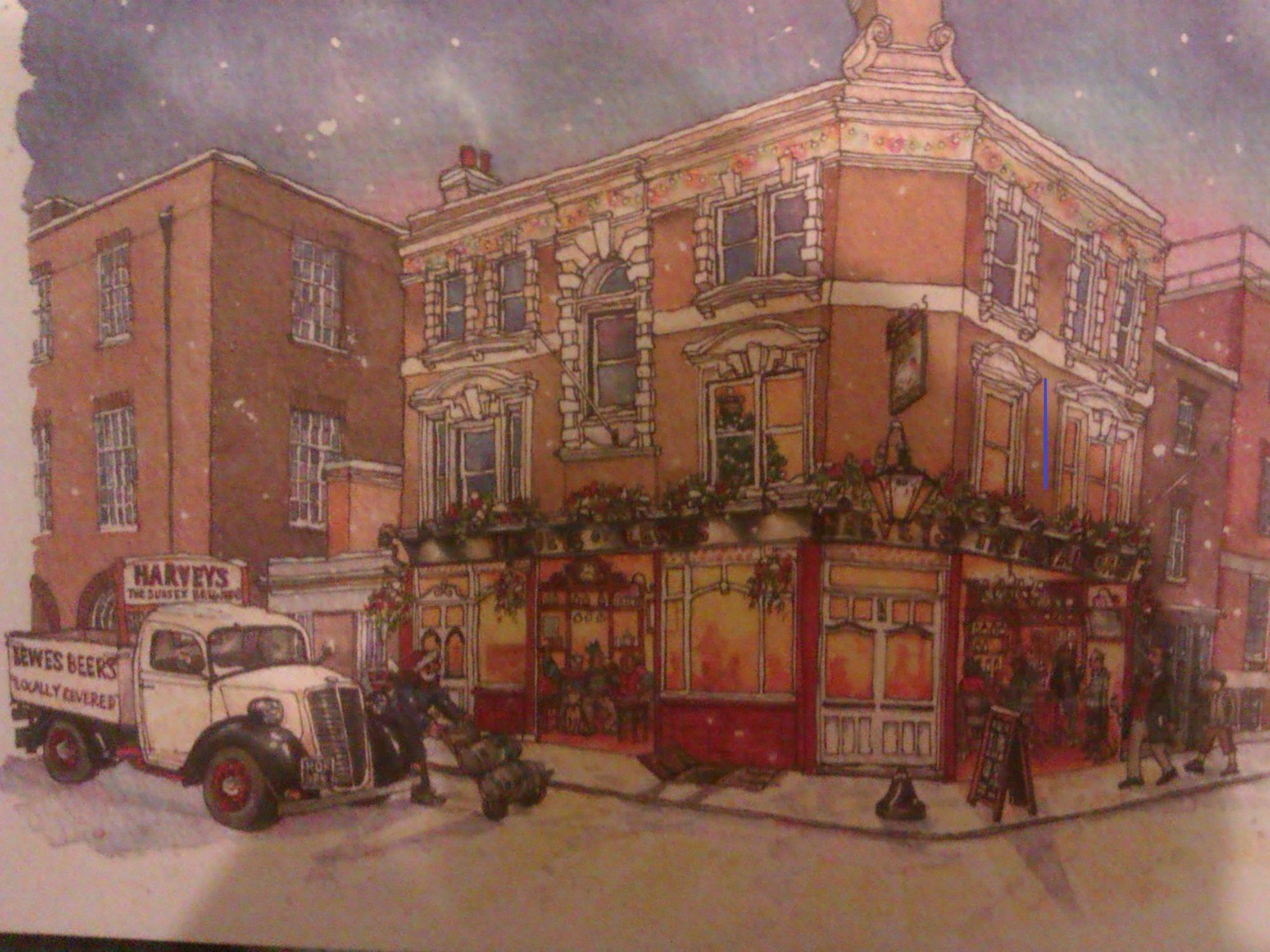Harvey's Christmas Card 2022. (Pub). Published on 22-12-2022