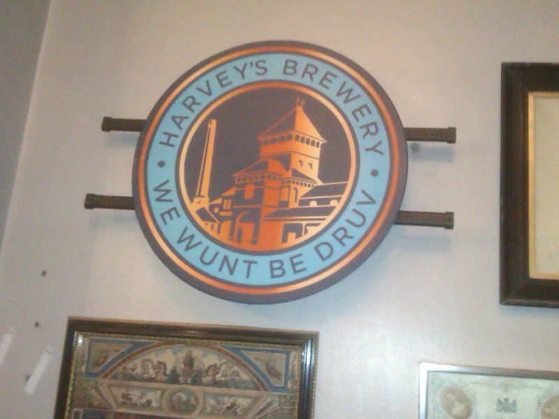 Harvey's sign on the wall. (Pub, Bar). Published on 03-10-2024