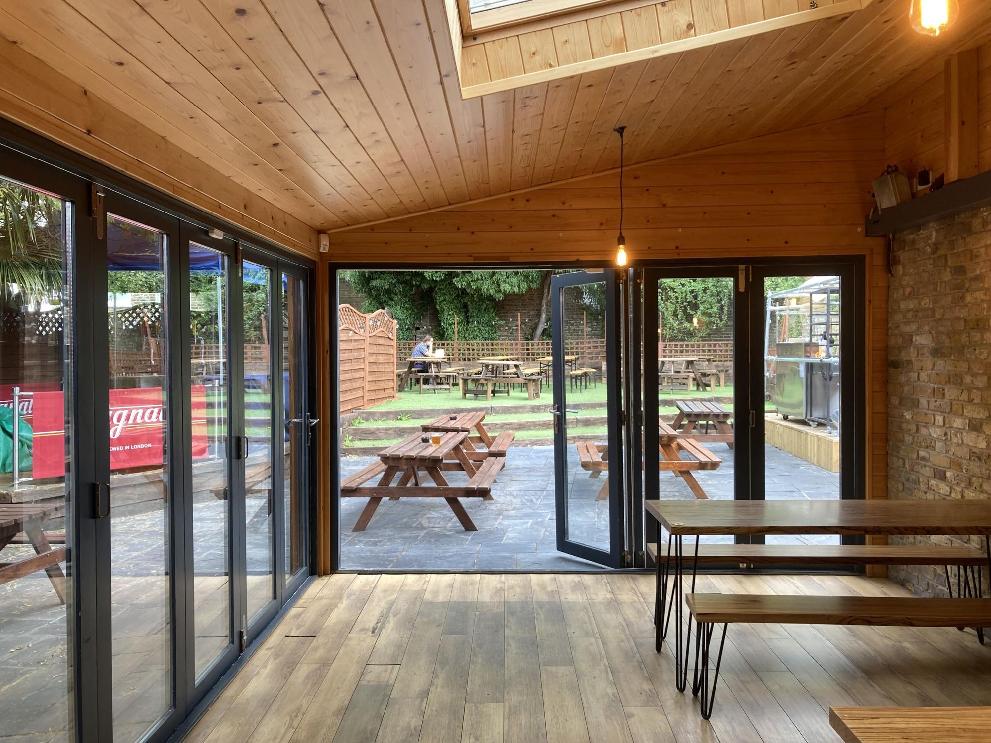 View out towards the garden. (Pub, Garden). Published on 19-07-2023